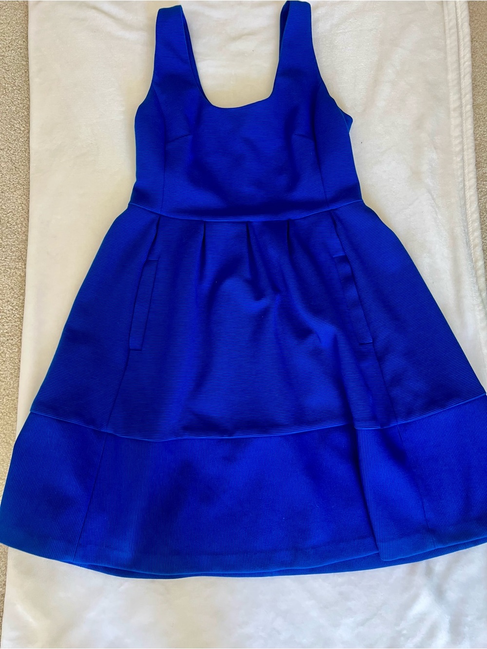 Banana Republic  Electric Blue Fit & Flare Dress